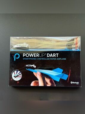 PowerUp Dart * Smartphone Controlled Paper Airplane * Bluetooth * Ages 14+ NWT